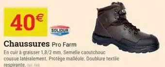 Espace emeraude SOLIDUR Chaussures Pro Farm offre