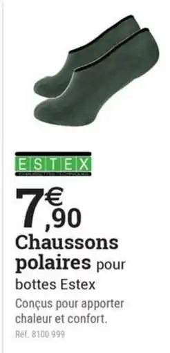 Espace emeraude ESTEX Chaussons polaires pour offre