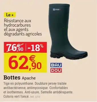 Espace emeraude BAU DOU Bottes offre
