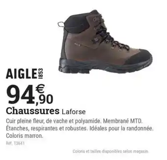 Espace emeraude AIGLE Chaussures offre