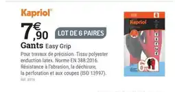 Espace emeraude KAPRIOL Gants offre