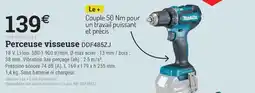 Espace emeraude MAKITA Perceuse visseuse offre