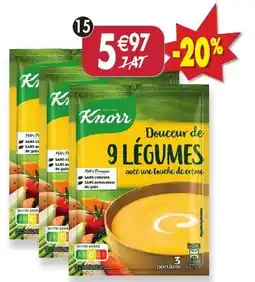 Maximo Lot de 3 sachets de douceur de 9 légumes touche de crème Knorr offre