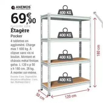 Espace emeraude Étagère offre