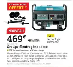 Espace emeraude Groupe électrogène KS 3000 offre