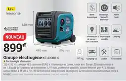 Espace emeraude Groupe électrogène KS 4000IE S offre