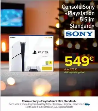 Carrefour Market Sony - console playstation 5 slim standard offre