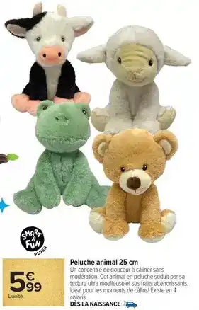 Carrefour Market Peluche animal offre