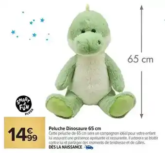Carrefour Market Peluche dinosaure offre