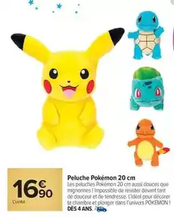 Carrefour Market Peluche pokémon offre