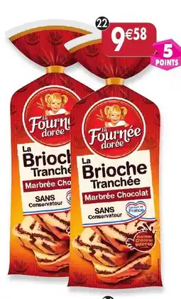 Maximo Lot de 2 brioches tranchées marbrées au chocolat la fournée dorée offre