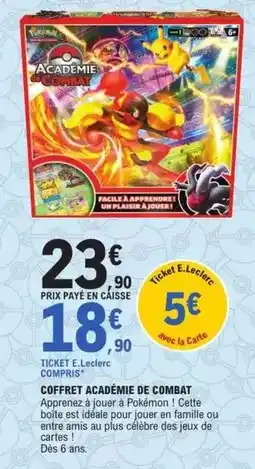 E.Leclerc Facile - coffret académie de combat offre