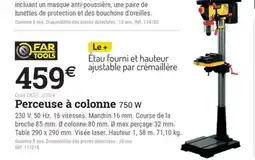 Espace emeraude FAR TOOLS Perceuse à colonne offre