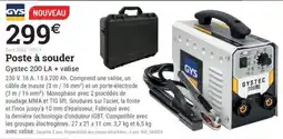 Espace emeraude GYS Poste à souder offre