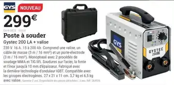 Espace emeraude GYS Poste à souder offre