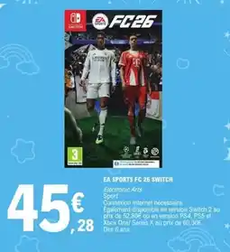 E.Leclerc Switch - ea sports fc 26 offre