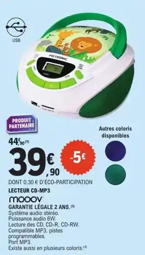 E.Leclerc Mooov- leaderbur b-m03 offre