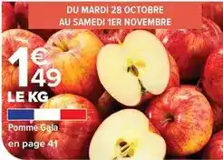 Carrefour Drive Pomme gala en page 41 offre
