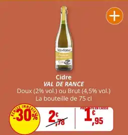 Coccinelle Supermarché VAL DE RANCE Cidre offre