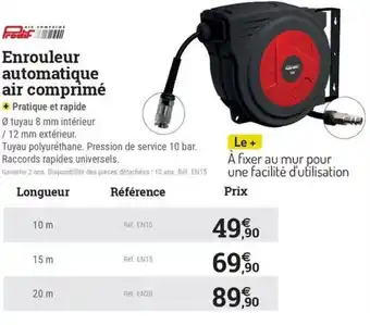 Espace emeraude Enrouleur automatique air comprimé offre