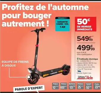 Carrefour Watts - trottinette électrique offre