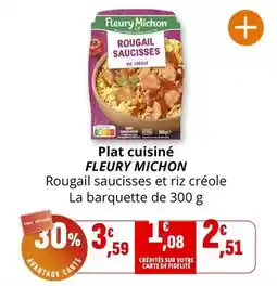 Coccinelle Supermarché FLEURY MICHON Plat cuisiné offre