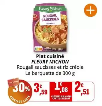 Coccinelle Supermarché FLEURY MICHON Plat cuisiné offre