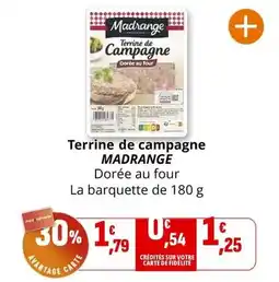 Coccinelle Supermarché MADRANGE Terrine de campagne offre