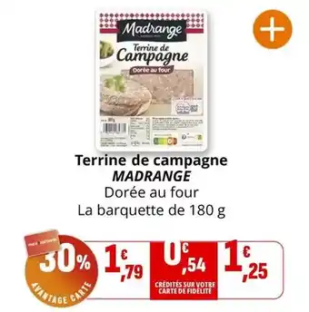 Coccinelle Supermarché MADRANGE Terrine de campagne offre