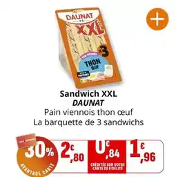 Coccinelle Supermarché DAUNAT Sandwich XXL offre