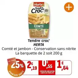 Coccinelle Supermarché HERTA Tendre croc' offre