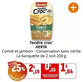 Coccinelle Supermarché HERTA Tendre croc' offre