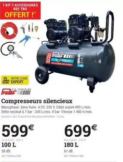 Espace emeraude Compresseurs silencieux offre
