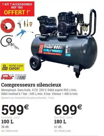 Espace emeraude Compresseurs silencieux offre