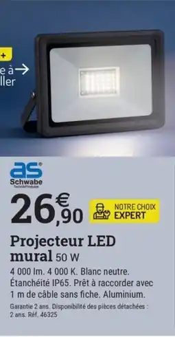 Espace emeraude Projecteur LED mural 50 W offre