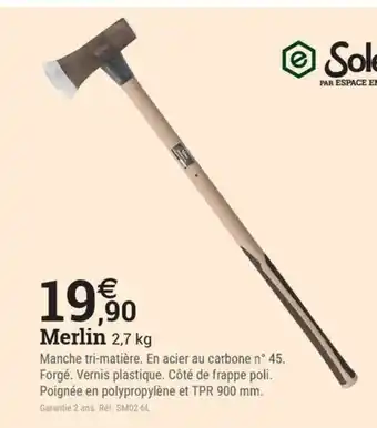 Espace emeraude Merlin offre