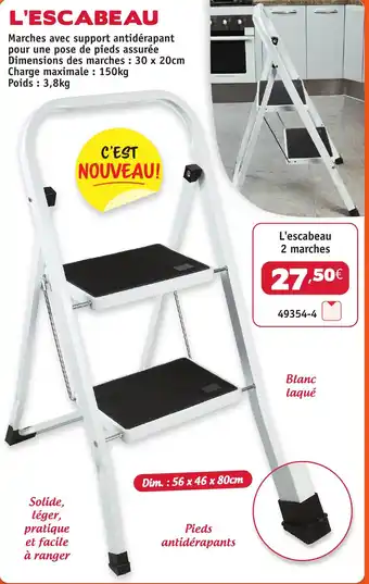 L'escabeau 2 marches
