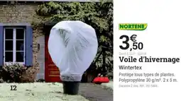 Espace emeraude NORTENE Voile d'hivernage offre