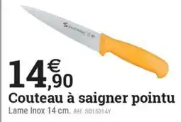 Espace emeraude Couteau à saigner pointu offre