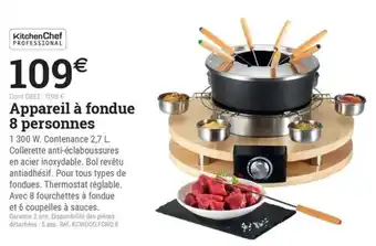 Appareil à fondue 8 personnes