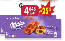 Maximo Lot de 2 paquets de 5 cake & choc milka offre