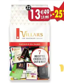 Maximo Sachet de mini chocolats Napolitains assortis 7 recettes Villars offre