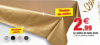 Bazarland Le mètre de toile cirée offre