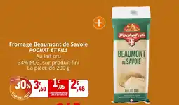 Coccinelle Supermarché POCHAT ET FILS Fromage Beaumont de Savoie offre