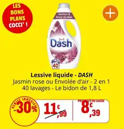 Coccinelle Supermarché DASH Lessive liquide offre