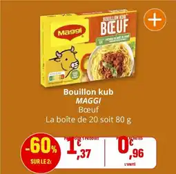 Coccinelle Supermarché MAGGI Bouillon kub offre