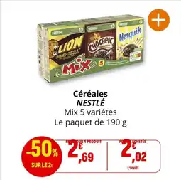Coccinelle Supermarché NESTLÉ Céréales offre