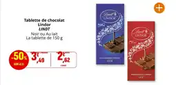 Coccinelle Supermarché LINDT Tablette de chocolat Lindor offre