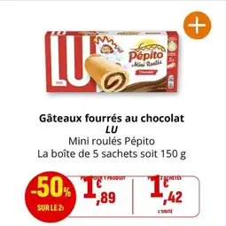 Coccinelle Supermarché LU Gâteaux fourrés au chocolat offre