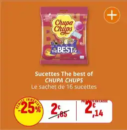 Coccinelle Supermarché CHUPA CHUPS Sucettes The best of offre